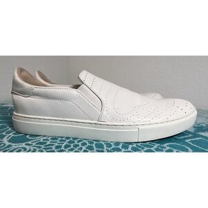 Kate Spade NY‎ White Leather AZORES Slip On Tennis Sneakers Women Size 8.5B